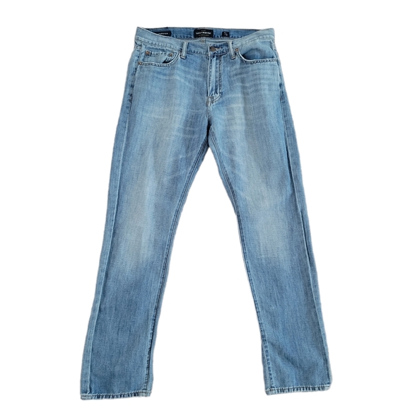 Lucky Brand Other - Lucky Brand 410 Athletic Slim Linen Denim Jeans 32x32 Mens Blue Lightweight Jean